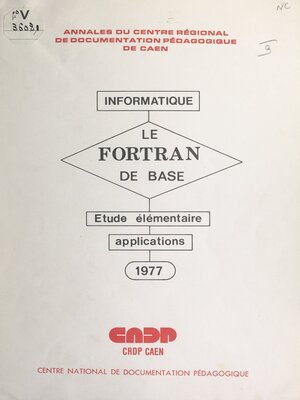 cover image of Le FORTRAN de base